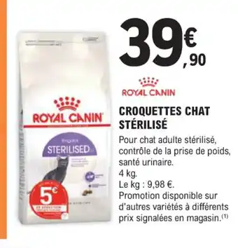E.Leclerc Jardi ROYAL CANIN Croquettes chat stérilisé offre