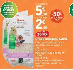 E.Leclerc Jardi ZOLUX Litière chambiose nature offre