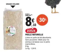 E.Leclerc Jardi ZOLUX Paille naturelle offre