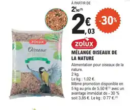 E.Leclerc Jardi ZOLUX Mélange oiseaux de la nature offre
