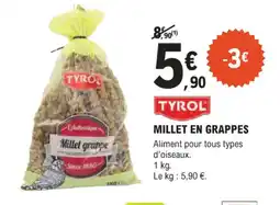 E.Leclerc Jardi TYROL Millet en grappes offre