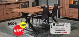 Maxi Bazar Table avec pieds X offre