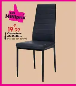 Maxi Bazar Chaise Anne offre