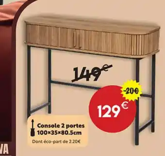 Maxi Bazar Console 2 portes offre