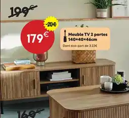 Maxi Bazar Meuble TV 2 portes offre