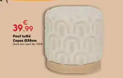 Maxi Bazar Pouf tufté Copas offre