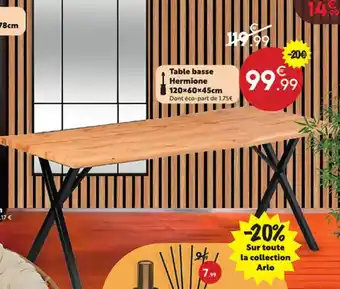 Maxi Bazar Table basse Hermione offre