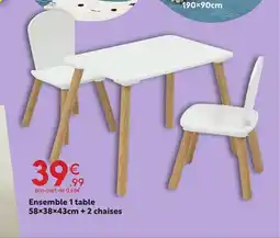 Maxi Bazar Ensemble 1 table offre