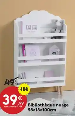 Maxi Bazar Bibliothèque nuage offre