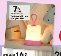Maxi Bazar Veilleuse silicone avec port USB offre