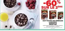 Cora x Carrefour CHOCAPIC Sur toutes les céréales offre
