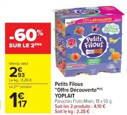 Cora x Carrefour YOPLAIT Petits Filous Offre Découverte offre