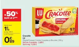 Cora x Carrefour LU Cracotte offre