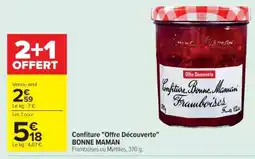 Cora x Carrefour BONNE MAMAN Confiture Offre Découverte offre