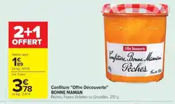 Cora x Carrefour BONNE MAMAN Confiture Offre Découverte offre