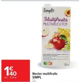 Cora x Carrefour SIMPL Nectar multifruits offre