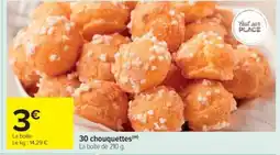 Cora x Carrefour 30 chouquettes offre