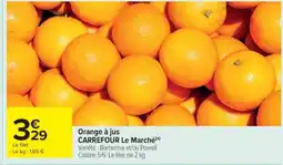 Cora x Carrefour Orange à jus offre