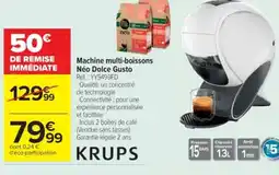Cora x Carrefour KRUPS Machine multi-boissons Néo Dolce Gusto offre
