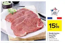 Cora x Carrefour Viande bovine : faux-filet à griller offre
