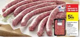 Cora x Carrefour 8 chipolatas natures longues offre