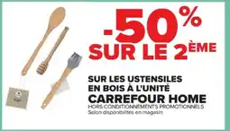 Cora x Carrefour Sur les ustensiles en bois à l'unité carrefour home offre