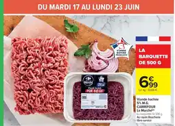 Cora x Carrefour Viande hachée 5% m.g. carrefour le marché ( offre