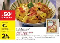Cora x Carrefour Pasta Carbonara offre