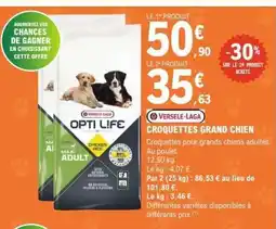 E.Leclerc VERSELE-LAGA CROQUETTES GRAND CHIEN offre