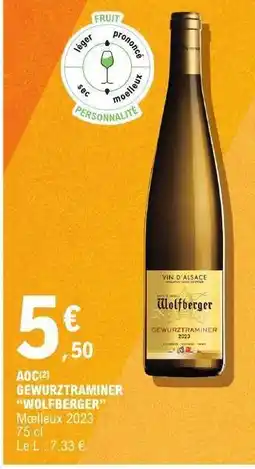 E.Leclerc AOC Gewurztraminer 'Wolfberger' offre
