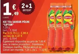 E.Leclerc ICE TEA SAVEUR PÊCHE 'LIPTON' offre