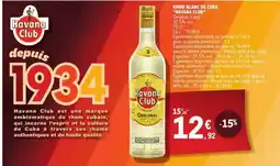 E.Leclerc RHUM BLANC DE CUBA “HAVANA CLUB” offre