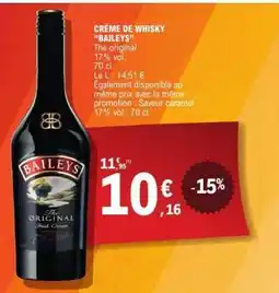 E.Leclerc CRÈME DE WHISKY “BAILEYS” offre