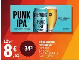 E.Leclerc BIÈRE BLONDE “BREWDOG” Punk IPA offre