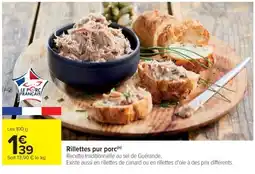 Cora x Carrefour Rillettes pur porc offre
