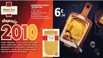 E.Leclerc Parmentier de bœuf MAISON TINO offre