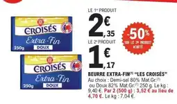 BEURRE EXTRA-FIN LES CROISÉS