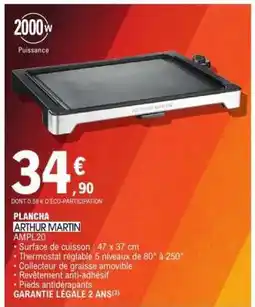 E.Leclerc Plancha ARTHUR MARTIN AMPL20 offre