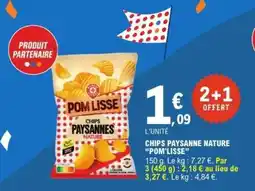 E.Leclerc CHIPS PAYSANNE NATURE 'POM'LISSE' offre