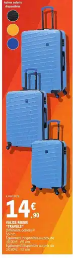 E.Leclerc VALISE RIGIDE 'TRAVELS' offre