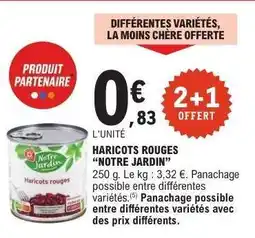 E.Leclerc Haricots rouges 'Notre Jardin' offre