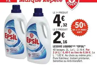 E.Leclerc Lessive Liquide EPSIL offre