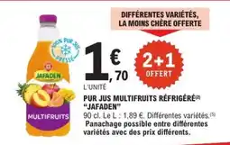 E.Leclerc PUR JUS MULTIFRUITS RÉFRIGÉRÉ JAFADEN offre