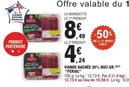 E.Leclerc Viande Hachée 20% Mat.Gr. 'Férial' offre