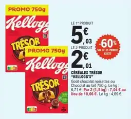 E.Leclerc Céréales Trésor Kellogg's offre
