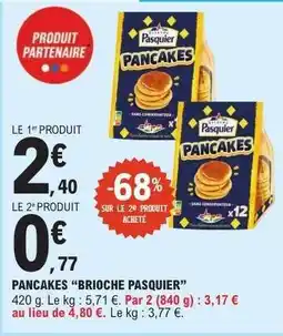 E.Leclerc Pancakes 'Brioche Pasquier' offre