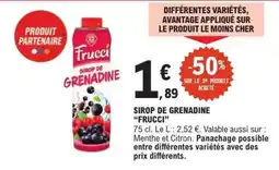 E.Leclerc SIROP DE GRENADINE FRUCCI offre
