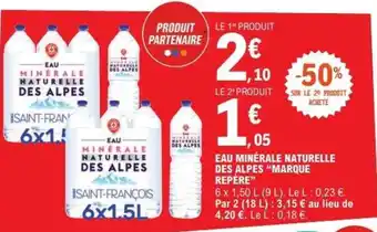 E.Leclerc Eau Minérale Naturelle des Alpes 'Marque Repère' offre