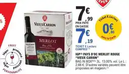 E.Leclerc Vieux Carion Merlot offre