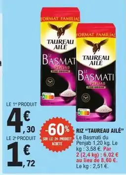 E.Leclerc Riz Taureau Ailé offre